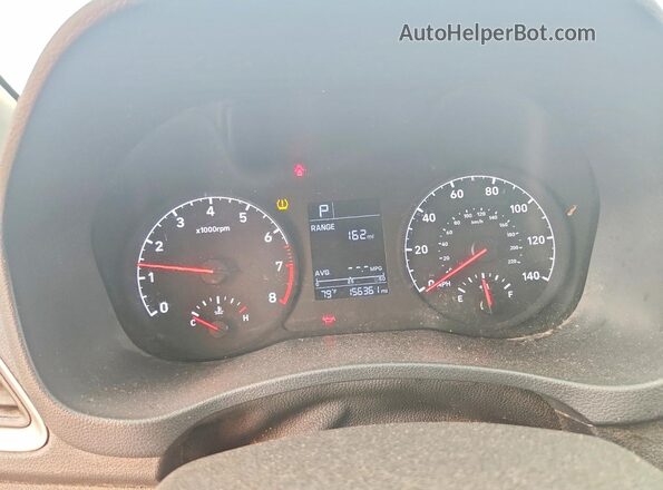 3KPC24A62LE099515 2020 HYUNDAI ACCENT White Widok zestawu wskaźników