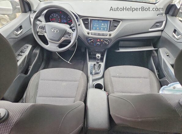 3KPC24A62LE112571 2020 HYUNDAI ACCENT Black Widok deski rozdzielczej