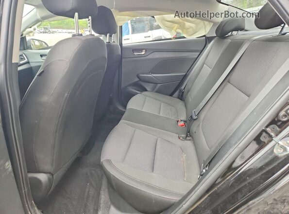 3KPC24A62LE112571 2020 HYUNDAI ACCENT Black Widok tylnych siedzeń