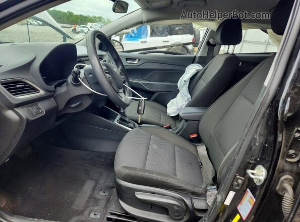 3KPC24A62LE112571 2020 HYUNDAI ACCENT Black Widok wnętrza z przodu