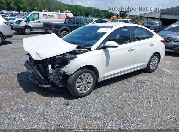 3KPC24A62LE125448 2020 HYUNDAI ACCENT White Առջևի ձախ երեք քառորդ տեսարան