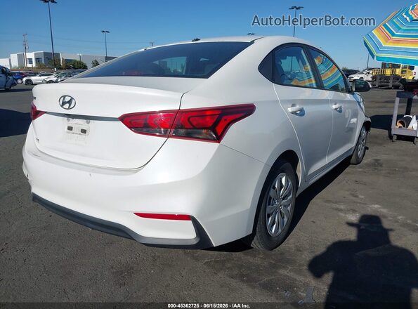 3KPC24A63ME142955 2021 HYUNDAI ACCENT White Trasero derecho