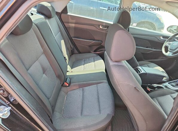 3KPC24A63ME146424 2021 HYUNDAI ACCENT Black Rear seats view