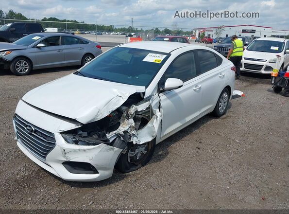 3KPC24A63ME151199 2021 HYUNDAI ACCENT White წინა მარცხენა ხედი სამი მეოთხედიდან