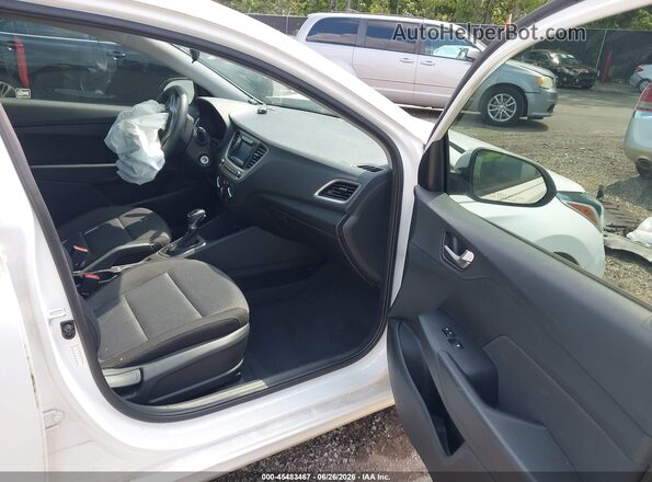 3KPC24A63ME151199 2021 HYUNDAI ACCENT White წინა სალონის ხედი