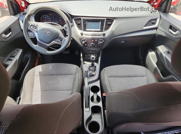 3KPC24A64LE094249 2020 HYUNDAI ACCENT Red Առջևի վահանակի տեսք