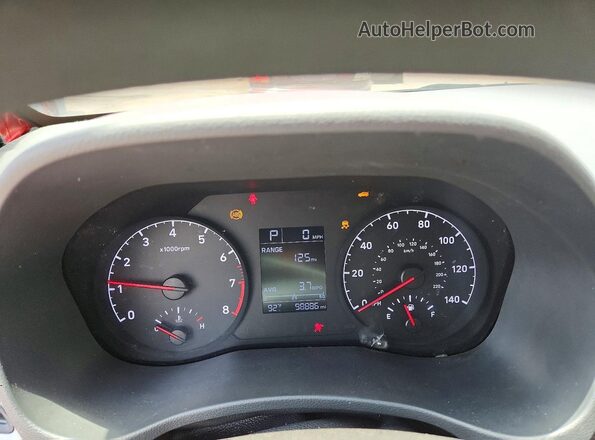 3KPC24A64LE094249 2020 HYUNDAI ACCENT Red Սարքավորումների վահանակի տեսք