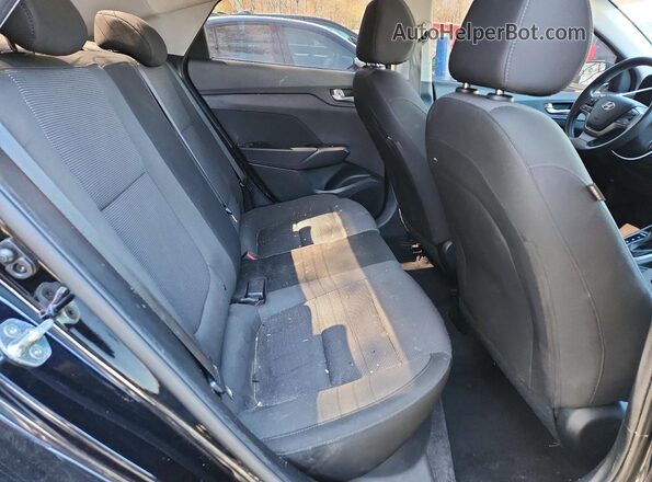 3KPC24A64LE113088 2020 HYUNDAI ACCENT Black Widok tylnych siedzeń