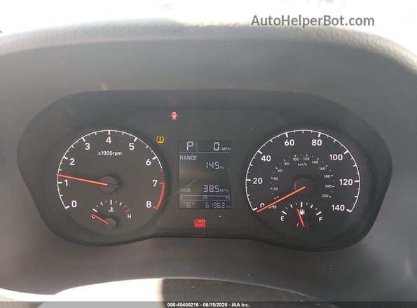 3KPC24A64LE126200 2020 HYUNDAI ACCENT Blue Rear seats view