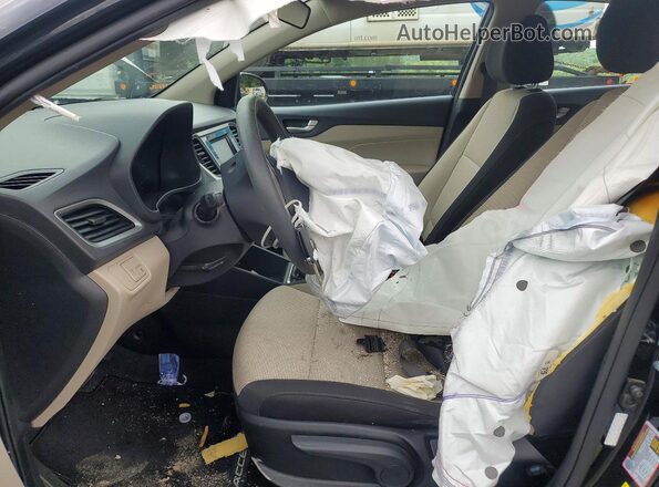 3KPC24A64NE165596 2022 HYUNDAI ACCENT Black Widok wnętrza z przodu
