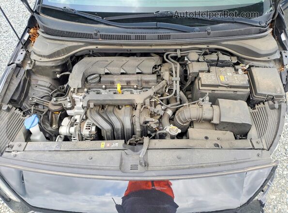 3KPC24A64NE165596 2022 HYUNDAI ACCENT Black Widok wnętrza z tyłu