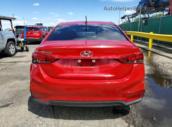 3KPC24A64NE182754 2022 HYUNDAI ACCENT Red Вид ззаду