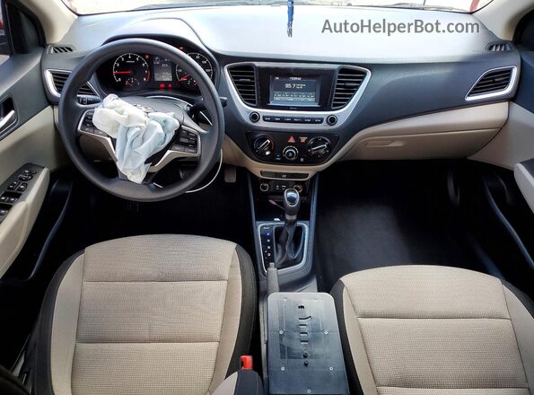 3KPC24A64NE182754 2022 HYUNDAI ACCENT Red Вид панелі приладів