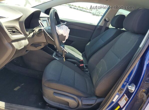 3KPC24A65NE154381 2022 HYUNDAI ACCENT Blue Widok wnętrza z przodu