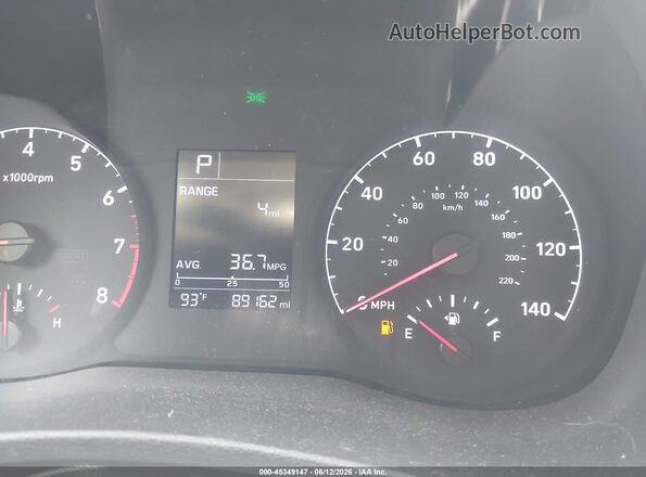 3KPC24A65NE172573 2022 HYUNDAI ACCENT Black Հետևի նստատեղերի տեսք