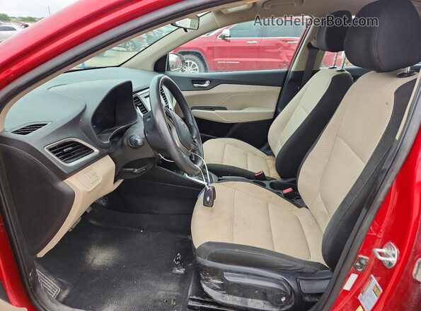 3KPC24A65NE178129 2022 HYUNDAI ACCENT Red Front interior view