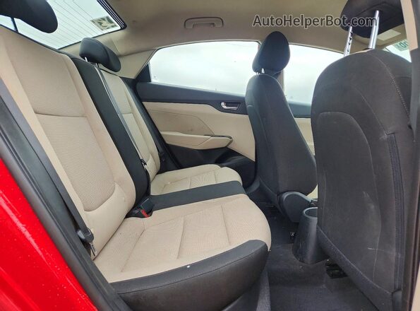 3KPC24A65NE178129 2022 HYUNDAI ACCENT Red Rear seats view