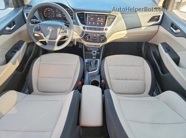 3KPC24A65NE178549 2022 HYUNDAI ACCENT White წინა პანელის ხედი