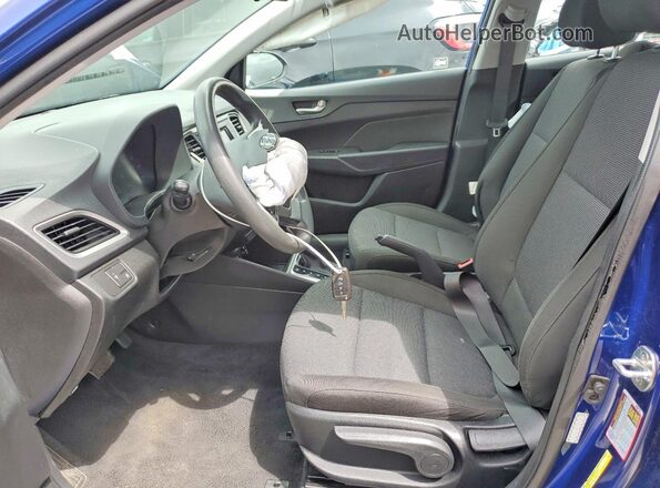 3KPC24A66ME132159 2021 HYUNDAI ACCENT Blue Widok wnętrza z przodu