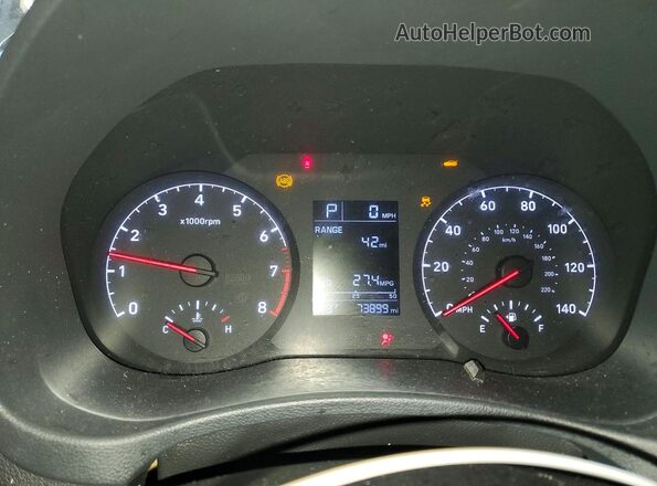 3KPC24A66ME136924 2021 HYUNDAI ACCENT Black ხელსაწყოთა პანელის ხედი