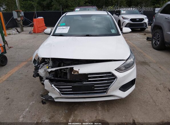 3KPC24A66ME148376 2021 HYUNDAI ACCENT White Instrument cluster view