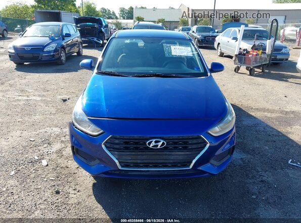 3KPC24A67LE122562 2020 HYUNDAI ACCENT Navy Rear interior view