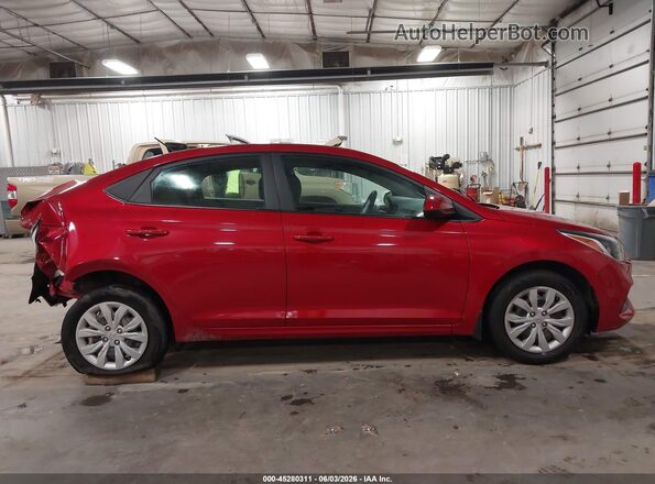 3KPC24A67NE171912 2022 HYUNDAI ACCENT Red უკანა სალონის ხედი