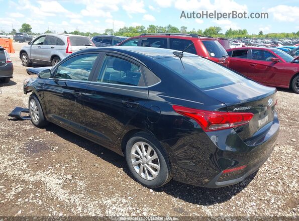 3KPC24A68NE177539 2022 HYUNDAI ACCENT Black უკანა მარცხენა