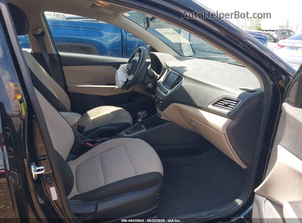 3KPC24A68NE177539 2022 HYUNDAI ACCENT Black წინა სალონის ხედი