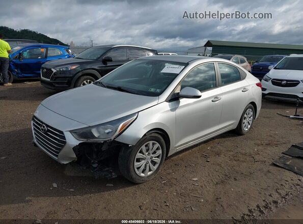 3KPC24A69LE125835 2020 HYUNDAI ACCENT Silver Առջևի ձախ երեք քառորդ տեսարան