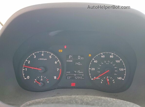 3KPC24A69ME138070 2021 HYUNDAI ACCENT Silver ხელსაწყოთა პანელის ხედი