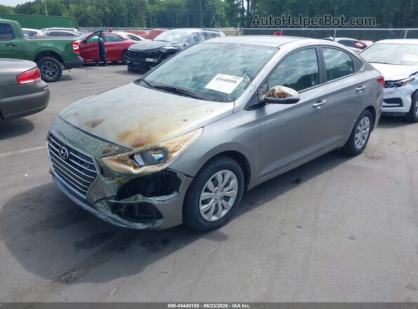 3KPC24A69ME146878 2021 HYUNDAI ACCENT Gray Передня ліва чверть
