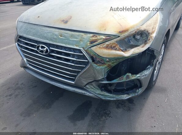 3KPC24A69ME146878 2021 HYUNDAI ACCENT Gray Вид спереду