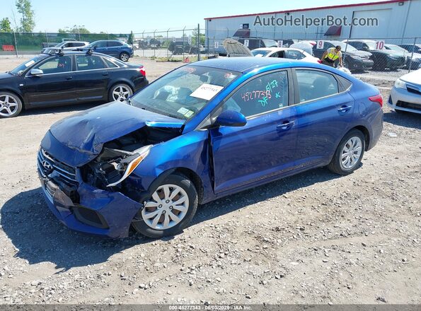 3KPC24A6XLE094269 2020 HYUNDAI ACCENT Blue Առջևի ձախ երեք քառորդ տեսարան
