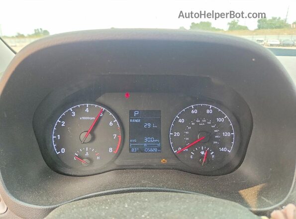 3KPC24A6XLE096636 2020 HYUNDAI ACCENT Blue Սարքավորումների վահանակի տեսք