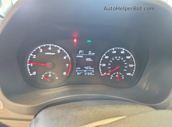 3KPC24A6XLE108350 2020 HYUNDAI ACCENT Gray Vista del cuadro de instrumentos