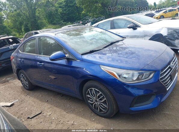 3KPC24A6XME137798 2021 HYUNDAI ACCENT Blue უკანა სალონის ხედი