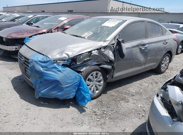 3KPC24A6XNE182905 2022 HYUNDAI ACCENT Gray Передня ліва чверть
