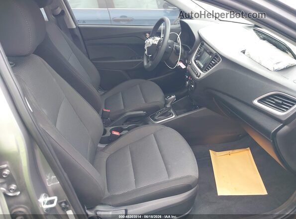 3KPC24A6XNE182905 2022 HYUNDAI ACCENT Gray Вид салону спереду