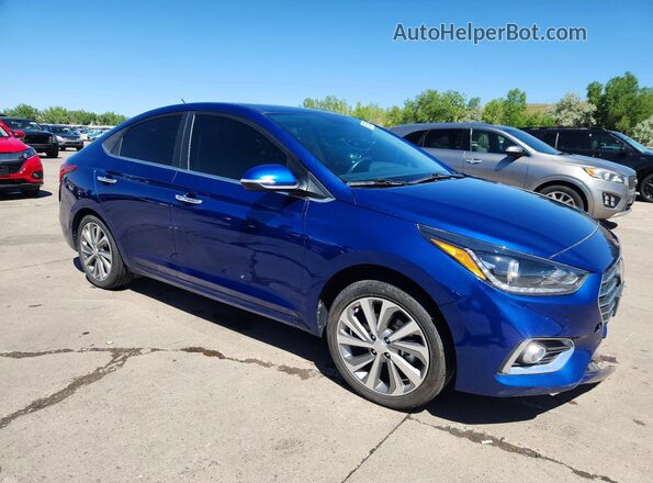 3KPC34A62NE165805 2022 HYUNDAI ACCENT Blue Delantero derecho