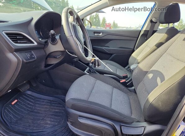 3KPC34A65NE188916 2022 HYUNDAI ACCENT Blue წინა სალონის ხედი