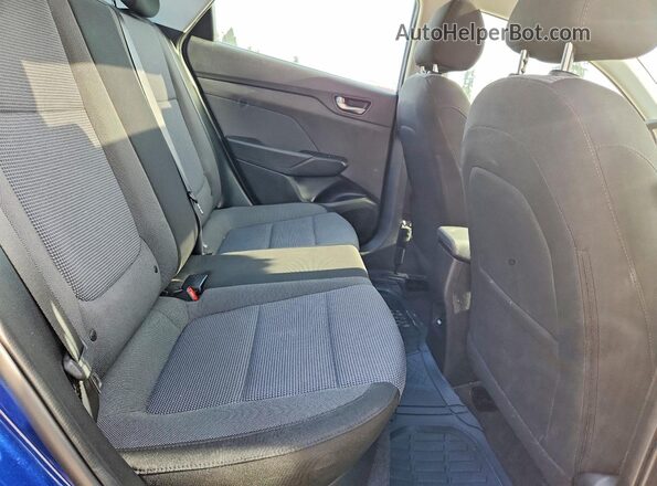 3KPC34A65NE188916 2022 HYUNDAI ACCENT Blue უკანა სავარძლების ხედი