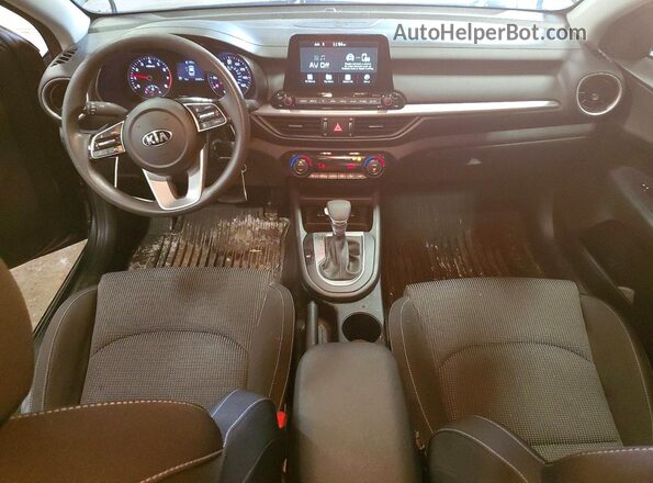 3KPF24AD0KE122302 2019 KIA FORTE Gray Առջևի վահանակի տեսք