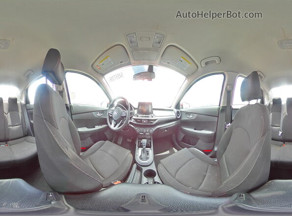 3KPF24AD0ME283848 2021 KIA FORTE Red Vista interior de 360 grados