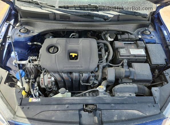 3KPF24AD1KE075670 2019 KIA FORTE Blue უკანა სალონის ხედი