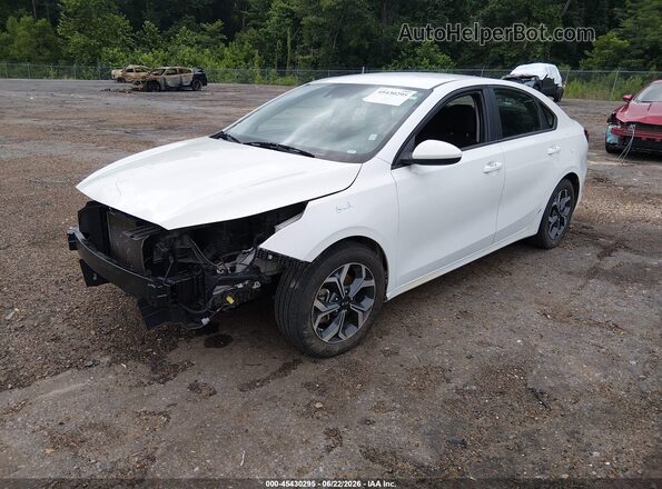 3KPF24AD1LE214357 2020 KIA FORTE White Առջևի ձախ երեք քառորդ տեսարան