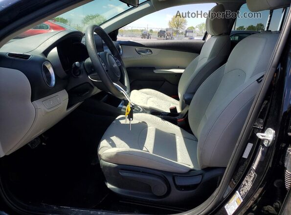3KPF24AD1NE495613 2022 KIA FORTE Black Widok wnętrza z przodu