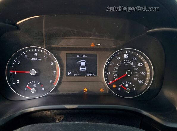 3KPF24AD2ME284886 2021 KIA FORTE Charcoal Vista del cuadro de instrumentos