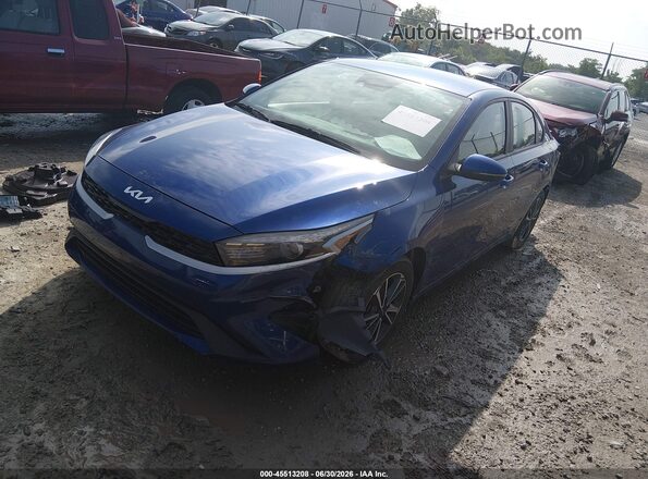 3KPF24AD2PE573187 2023 KIA FORTE Blue Առջևի ձախ երեք քառորդ տեսարան