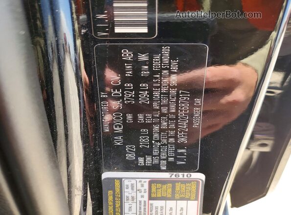 3KPF24AD2PE687917 2023 KIA FORTE Black Widok komory silnika